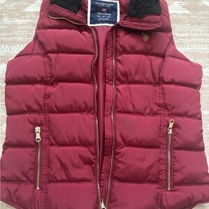 U.S. Polo Assn. Red Quilted Vest